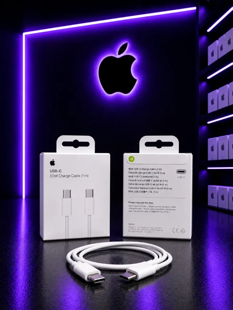 Cable USB-C a USB-C  de 1 metro Diseño Cordón Trenzado 100% Original Apple