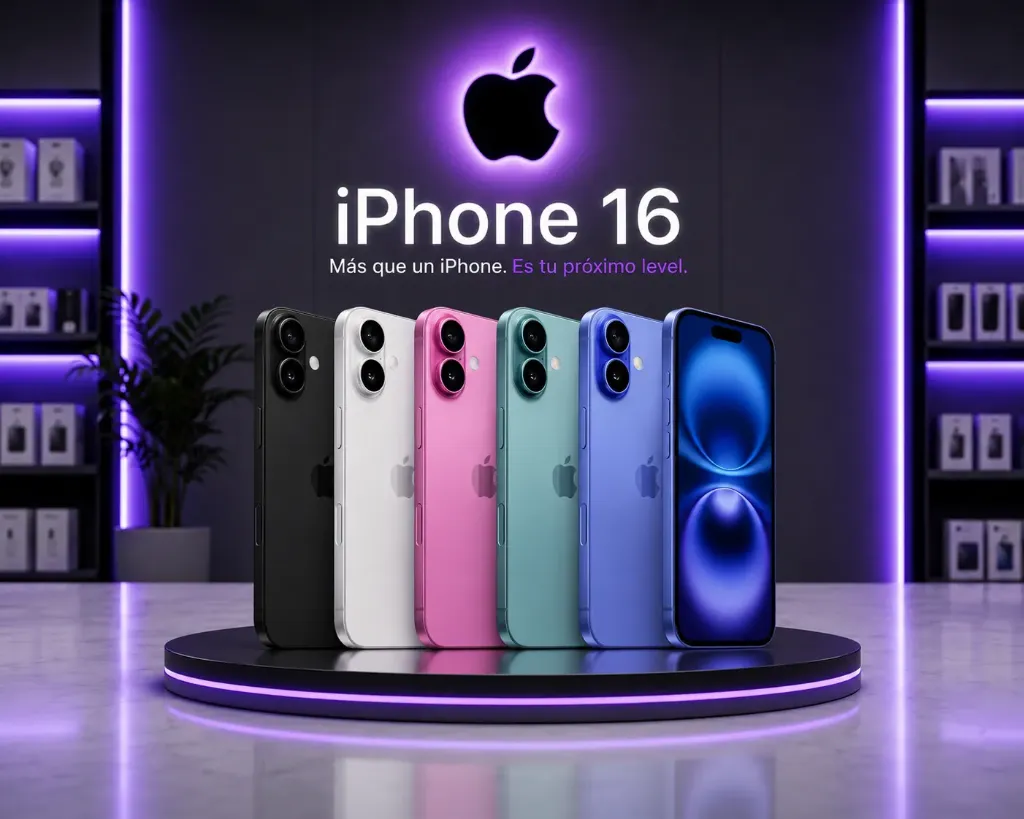 iPhone 16 de 128GB de chip físico