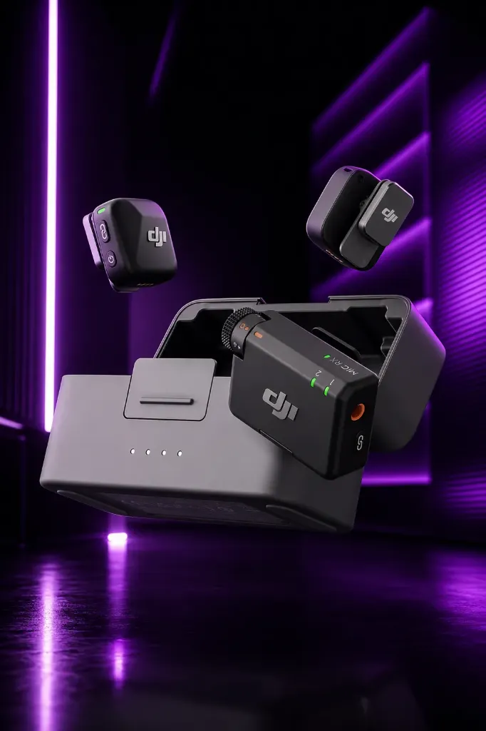 DJI Mic Mini (2 TX + 1 RX + Caja de Carga) - con Cancelación de Ruido