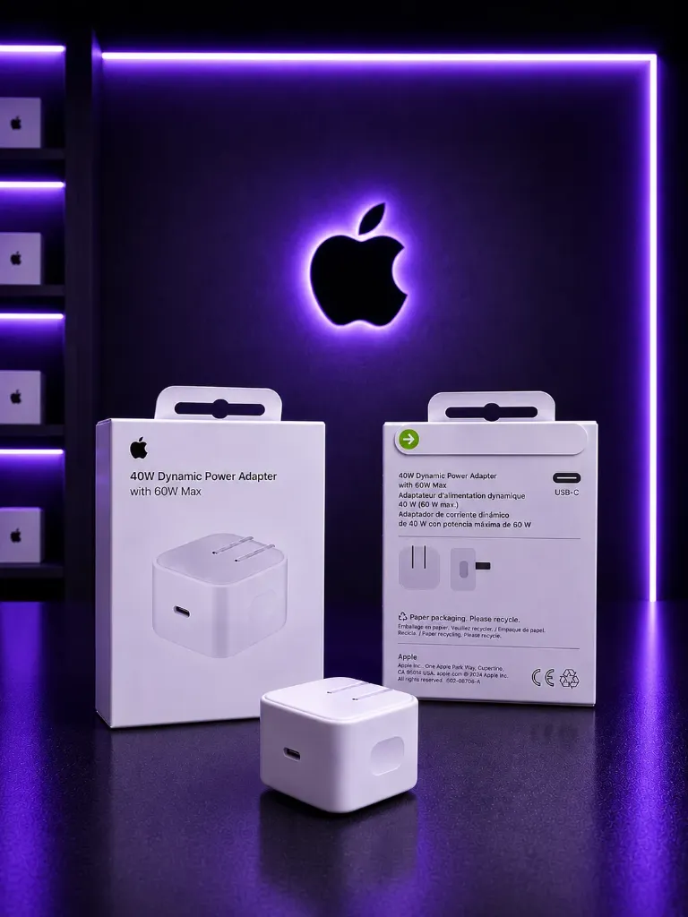 Adaptador de Corriente 40W Dynamic Power con 60W Máx - Apple Original